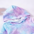 thumbnail image 3 of Toddler Girls' Tie-Dye Hoodie Set, Baby Girls Sweatsuit, 2Pc Infant Tracksuit, Kids Fleece Long Sleeve Hooded Sweatshirts Elastic Waist Joggers Sweatpants Set Winter 2 Piece Outfits, 3 of 6