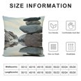 thumbnail image 5 of Orinice Rocks Water Sky Graphic Decorative Throw Pillow Cover for Home Decor, Cushion for Men Women Boys Girls, 1PC Pack, Size: Universal 24x24in, 5 of 5