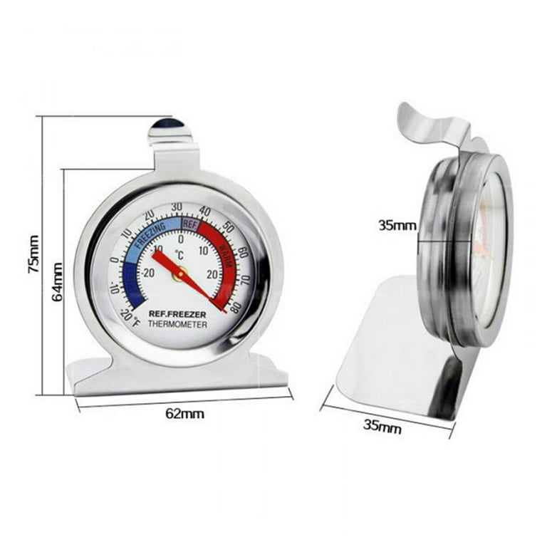 Twin Pack Refrigerator Thermometer 2 Pack for Fridge Freezer Chiller Cooler  Temperature Gauge