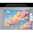 thumbnail image 5 of Blue Sky White Cloud Mural 3D - Natural Scenery Wall Paintings, Modern 3D Wall Mural For Living Room Bedroom, Clouds Murals For Children's Room 110"W x 79"H (Not Peel and Stick), 5 of 6