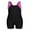 Magenta/Black, variant on Charmo Girls One Piece Swimsuit Boyleg Athletic Bathing Suit Training Swimwear Size 8-16