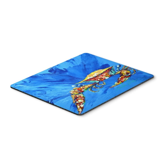Carolines Treasures MW1163MP Big Spash Crab in blue Mouse Pad Hot Pad or Trivet Large multicolor