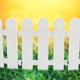 thumbnail image 4 of Beaupretty 10Pcs White Plastic Festival Garden Fence Decorative Display Fence Resistant to Wind and Sunlight, 4 of 7
