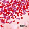thumbnail image 2 of 100x Confeti de Corazón, Confeti de Amor Decoración del Día de San Valentín, Confeti de Mesa Decorativo Xoxo para Fiesta Festival Propuesta de , Letra Letra, 2 of 8