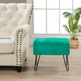thumbnail image 7 of Home Soft Things Solid Faux Fur Ottoman - Arcadia - 19" x 13" x 17", 7 of 7