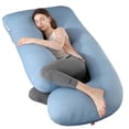 thumbnail image 1 of Almohada de embarazo Cauzyart en forma de U para todo el cuerpo con funda refrescante, 1 of 6