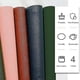 thumbnail image 2 of Tableware Pad Placemat Pu Leather Table Mat Heat Insulation Set Of 1/4 Placemats Oval Coaster Kitchen Table Decor Mats4 sets, 2 of 5