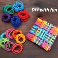 thumbnail image 6 of AIGIA Weaving Loom Loops, 192pc Elastic Potholder Loops, Assorted Colors Loom Loops Refills, Weaving Loom Toys for Kids Adults DIY Crafts Supplies, 6 of 6
