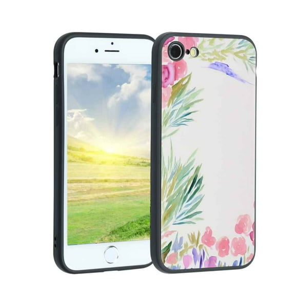 Compatible with iPhone SE 2022 Phone Case, Watercolor-107-jpg-4-3 Case Men Women, Flexible Silicone Shockproof Case for iPhone SE 2022