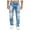 75# Light Blue, variant on Jeans for Men Fashionable Streetwear Flex Waist Classic Trousers Stretch Casual Comfort Outdoor Denim Pants