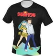 thumbnail image 4 of Urusei Anime Yatsura Shirt Men's Breathable Graphic Custom Short Sleeve Tshirt Fashion Crew Neck Tees Tops Black, 4 of 5