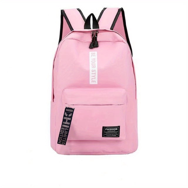 1pc Mochila De La Escuela Secundaria Bolsa De Lona Mochila De Viaje Al Aire Libre Para La Escuela
