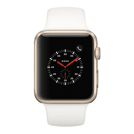 Restored Apple Watch Series 2 42mm Gold Case - White Sport Band (Refurbished)