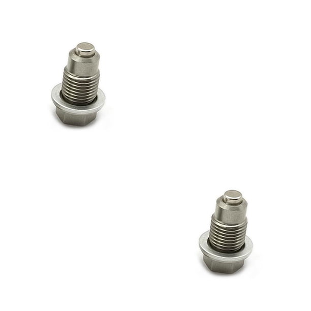 Speravity Tornillos de cárter de aceite de motor de coche, pernos de drenaje hexagonales de Metal de repuesto, accesorios modificados de M12x1.25 2piezas