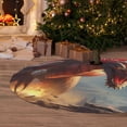 thumbnail image 6 of Lsque Ferocious Dragon Fury Print Christmas Tree Skirt, Tree Skirt with Ties or Velcro, Perfect for Holiday Decorations, Halloween, and New Year-30", 6 of 7