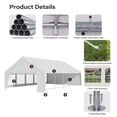 thumbnail image 6 of LAUSAINT HOME 20x30 ft Party Tent, Waterproof Heavy-Duty Event Shelter with Removable Sidewalls for Backyard Parties, Birthday & Camping, 6 of 12
