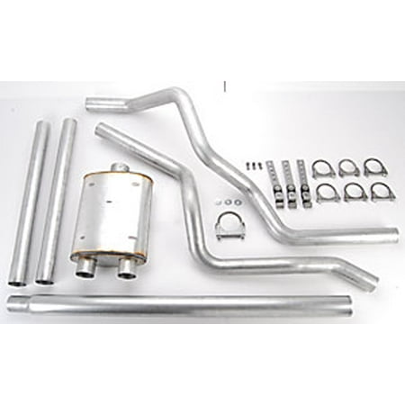Full Cat Back Exhaust System - JEGS Performance Products 31110 Cat Back Dual Exhaust System 1980-1996 Ford Full
