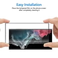 thumbnail image 7 of [2 Pack] Cnarery Samsung Galaxy S22 Ultra Screen Protector 6.8 Inch, 9H Tempered Glass Film, Fingerprint Unlock, Bubble Free, Scratch Resistant, Full Coverage, 7 of 7