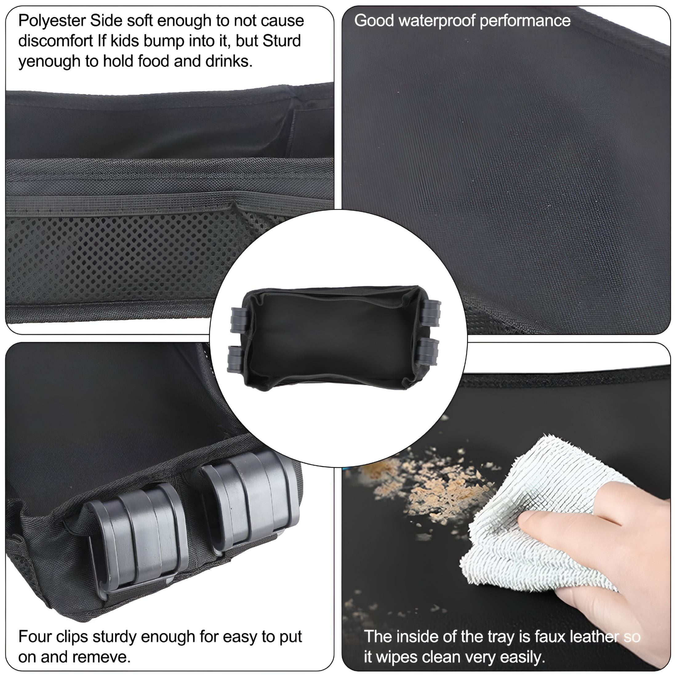 LADYGYM 2026 New Snack Stroller Tray for Wagon Adaptation Utility Series Accessories S for Outdoor Activities,Picnics,Stroller Use,Travel,On-The-Go Snacks.