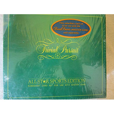 Trivial Pursuit All-Star Sports Edition (Subsidiary Card Set For Use With  Master Game)Outdated Version | Walmart Canada