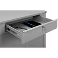 thumbnail image 4 of Global Industries 300912GY Shop Desk with Lower Cabinet & Pigeonhole Compartments, 34.5 x 30 x 51.5 in. - Gray, 4 of 6