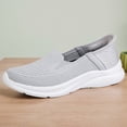 thumbnail image 4 of Zapatillas de deporte de punto para mujer zapatos casuales para caminar mocasines planos de malla zapatos de primavera y verano, 4 of 9