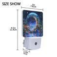 thumbnail image 4 of Yayeee LED Plug in Night Light for The Home with Auto Dusk to Dawn Light Sensors, 2 Pack, Beautiful Floral Moon, 4 of 6
