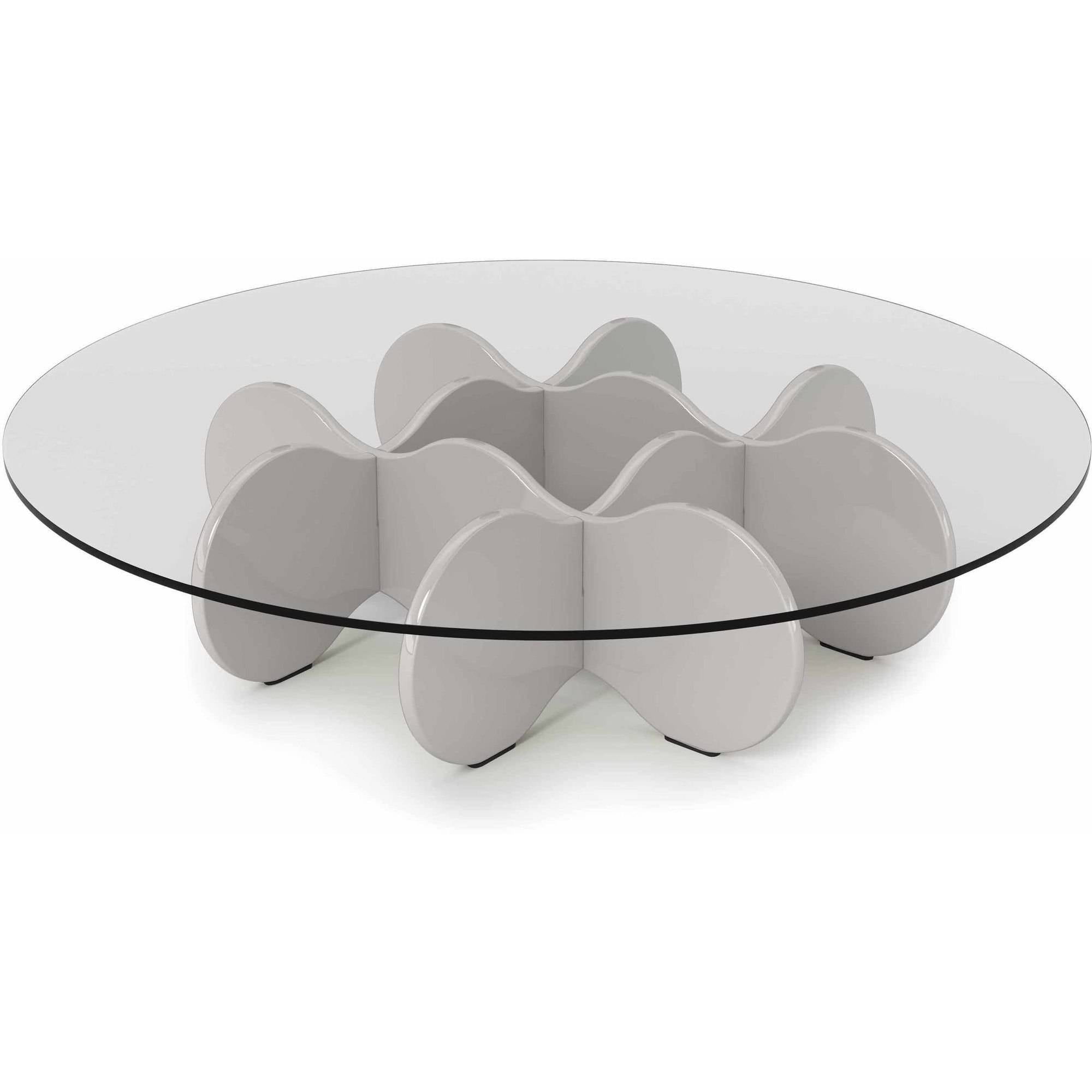 Round End Table With Gl Top Tyres2c Manhattan Comfort Waverly 28 Round Gl Top Accent End Coffee