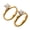 Gold, variant on Stainless Steel Jewelry 4mm Inner And Outer 4 Claw Zirconium Inlay