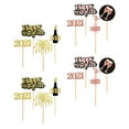 thumbnail image 4 of EXHUMKY Exhumky Glitter Cake Toppers Assorted Color for New Year Eve Party Decor, 4 of 6