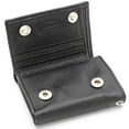thumbnail image 6 of Men's RFID safe Black Leather Trifold Chain Wallet with Snap Close by J.T.C, 6 of 7