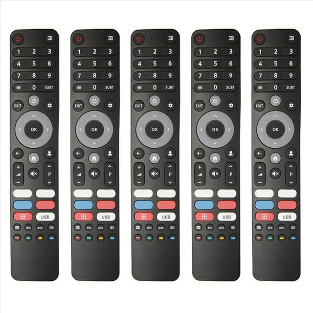 5X Mando A Distancia Universal para Televisores Inteligentes DEXP, , , para Varios Modelos, Infrarrojos