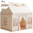 thumbnail image 1 of Tienda de campaña infantil RONGFA, grande, con tapete, luces y bolsas, 1 of 7