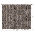 thumbnail image 5 of Black and Tan Leopard Print Shower Curtain 84"x72" ,Bathroom Decorative Shower Curtains Set with 12 Hooks,Modern Waterproof Washable Shower Curtain, 5 of 6