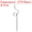 Silver Tone, variant on Unique Bargains 4Pack 10.6' Curly Shape Stainless Steel Straws Reusable Metal Straw, Rainbow