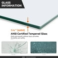 thumbnail image 2 of CKB Bathtub Sliding Doors, Semi-Frameless Bypass Tub Doors, 56-60 inch W x 56 inch Height, 1/4 inch Tempered Safety Glass, Matte Black, 2 of 8
