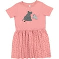 thumbnail image 3 of Inktastic Cute Rhinos Girls Toddler Dress, 3 of 5