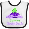 thumbnail image 3 of Inktastic I Love My Grandma Cute Turtle Family Boys or Girls Baby Bib, 3 of 4