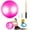 Pink, variant on Cardio Drumming Equipment Set, Fitness Balance Ball with Pump & 3.2oz Sticks, Aerobic Exercise Ball for Workouts, Stability, Pilates, Yoga, Pregnancy Gymnastics