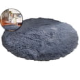 thumbnail image 1 of Round Rug 2Ft Circle Area Rug, Fluffy Fuzzy Small Bedroom Carpet, Soft Fluffy Round Area Rug, Cozy Plush Shaggy Circle Carpet for Living Room Bedroom Home Décor, 1 of 5