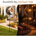 thumbnail image 4 of Solar Halloween Pumpkin Black Cat Moon Garden Stake Light, Solar Lights Garden Decor for Walkway Yard Patio Lawn, Hanging Jack-o'-Lantern for Fall Party Halloween Decorations Outdoor, 4 of 8