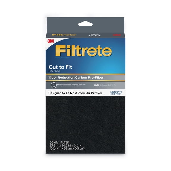 Filtrete™ Odor Defense Carbon Pre Filter, 20.5 x 23.8, 4/Carton FAPF-UCTFN-4
