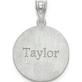 thumbnail image 2 of 14k White Gold Laser Volleyball Number And Name Pendant / Charm, 2 of 3