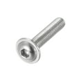 thumbnail image 3 of Uxcell M6 x 30mm Tornillos de cabeza de botón con brida de acero inoxidable 304, paquete de 50, 3 of 5