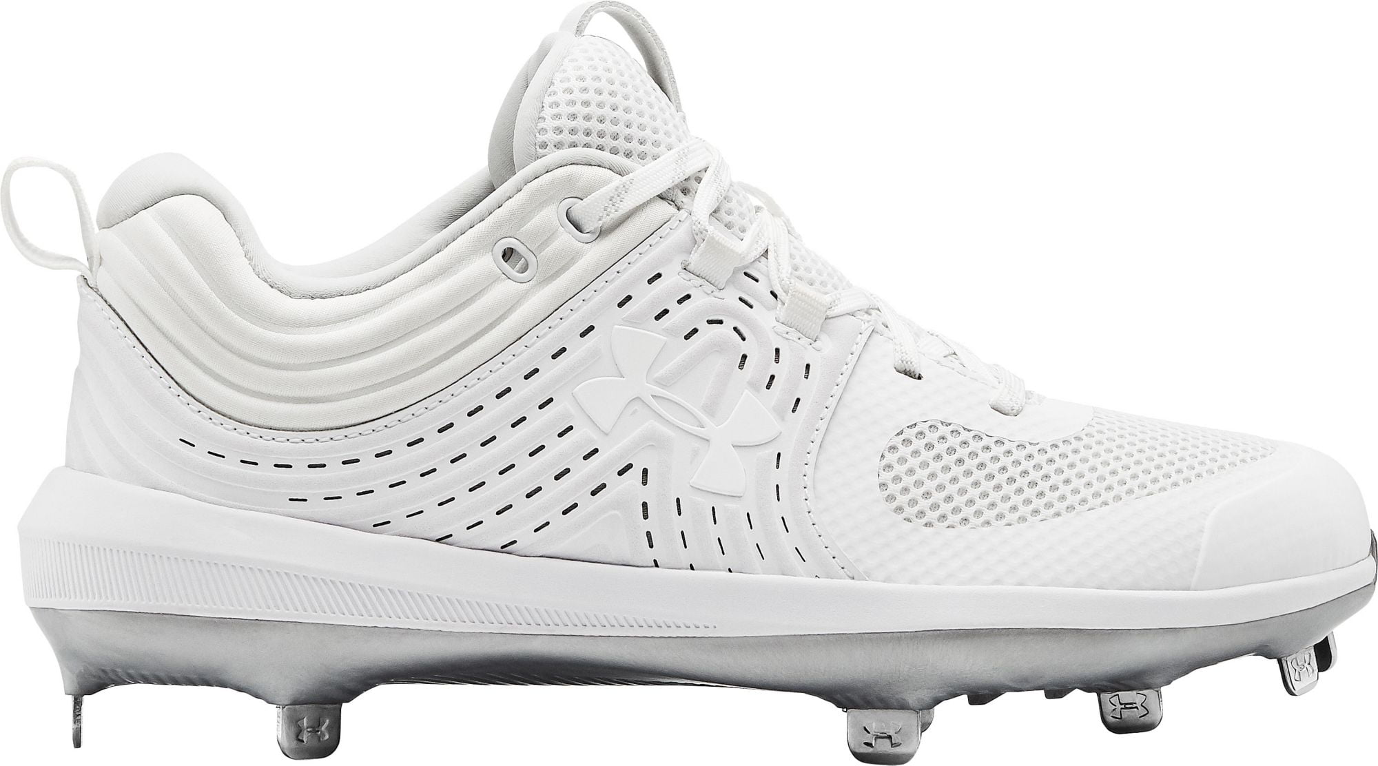 Under Armour Womens Glyde TPU Softball Shoe /White 100 6 White 