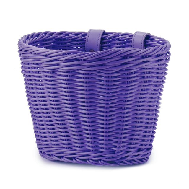 AMERTEER Hand-Woven Bicycle Basket Large Capacity Strong Load-bearing Easy Installation Handlebar Bike Front Basket Replacement