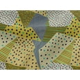 thumbnail image 4 of oneOone Viscose Jersey Medium Yellow Fabric Triangle Geometric Sewing Material Print Fabric By The Yards 60 Inches Wide, 4 of 5