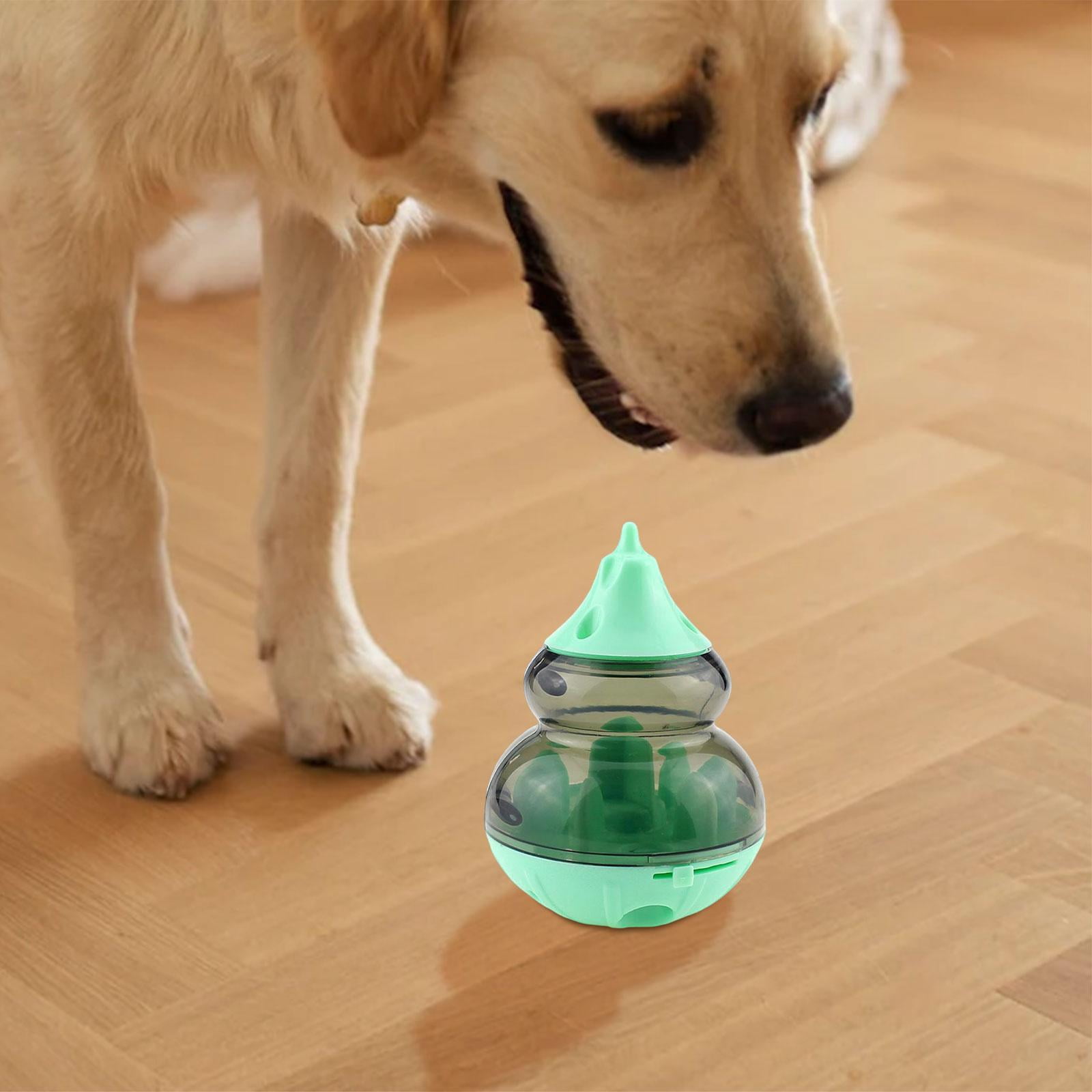 treat Toy Tumbler Ball, Pets Tumbler Leaking Food Toy Dog Puzzle Toy, Food Puzzles Ball for Dogs treat Ball for Slow Eating Pets Green