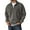 C#Grey21453, variant on CAIVO Men's Washed Long Sleeve Lapel V-Neck Zipper Sweatshirt Long Sleeve Relaxed Fit Drop Shoulder Casual Pullover Tops Comfortable Breathable Soft Fabric Birthday Wear