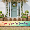 thumbnail image 4 of LUUFILx Sorry You're Leaving Banner Farewell Party Decorations Colleague Background Backdrop Office Event Retirement Celebration Good Luck Star Design, 4 of 7